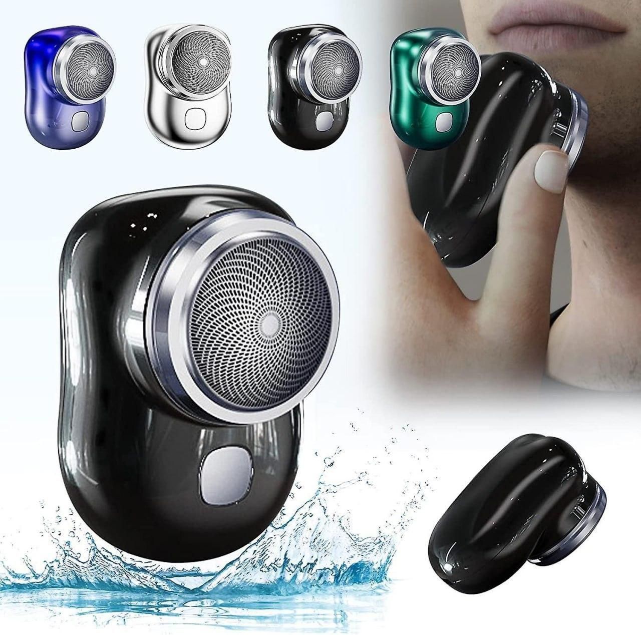 Black electronic device with water splash graphic, showing different color options.