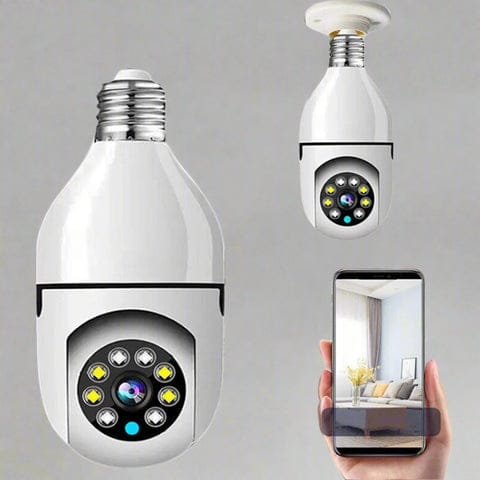 🔐 V380 Pro Wireless WiF 360° Panoramic Smart Bulb Security Camera