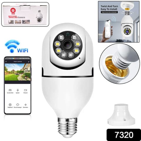 🔐 V380 Pro Wireless WiF 360° Panoramic Smart Bulb Security Camera