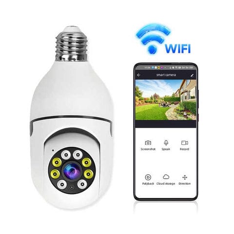 🔐 V380 Pro Wireless WiF 360° Panoramic Smart Bulb Security Camera