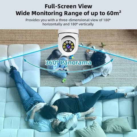 🔐 V380 Pro Wireless WiF 360° Panoramic Smart Bulb Security Camera